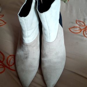 Worthington Color block boots.